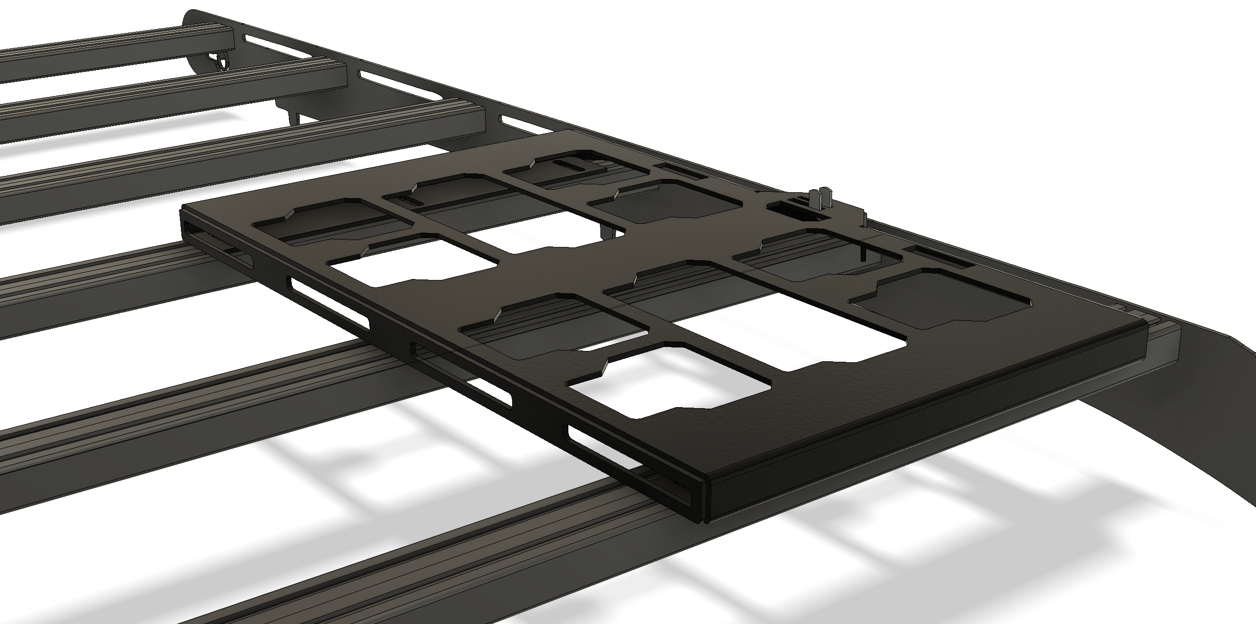 Universal-Roof Rack Lockable Mounting Plate for Milwaukee PACKOUT Cases
